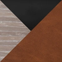 Brown Faux Leather Torino Bar Stools, Set of 2