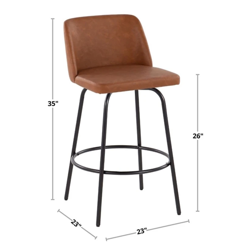 Torino Gold Leg Counter Stools
