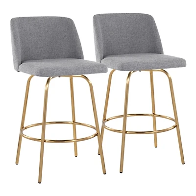 Torino Gold Leg Counter Stools