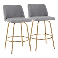 Torino Gold Leg Counter Stools