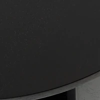 Black Wood Round Ford Coffee Table