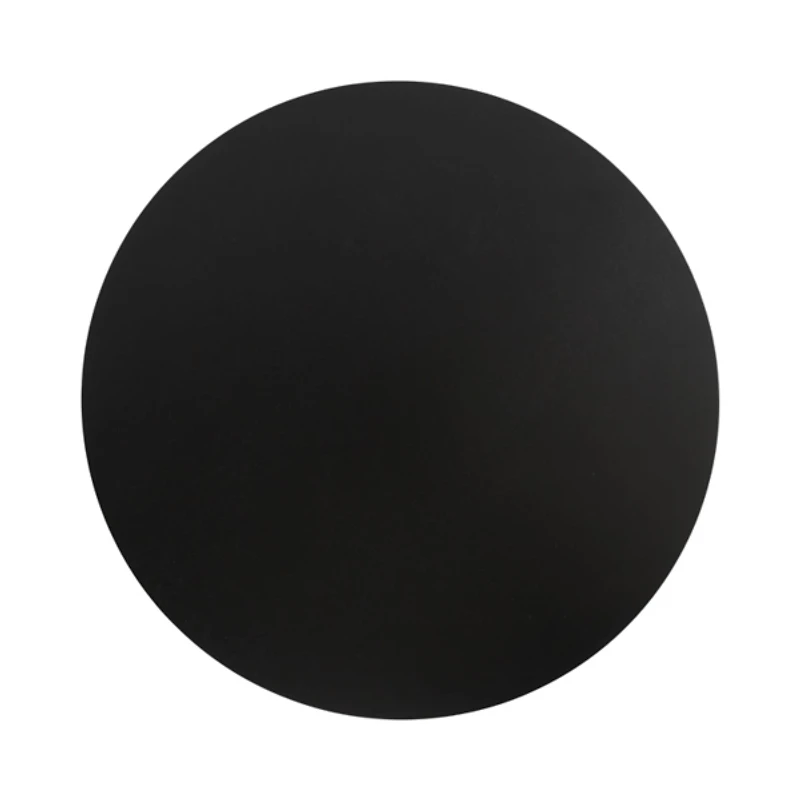 Black Wood Round Ford Accent Table