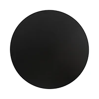 Black Wood Round Ford Accent Table