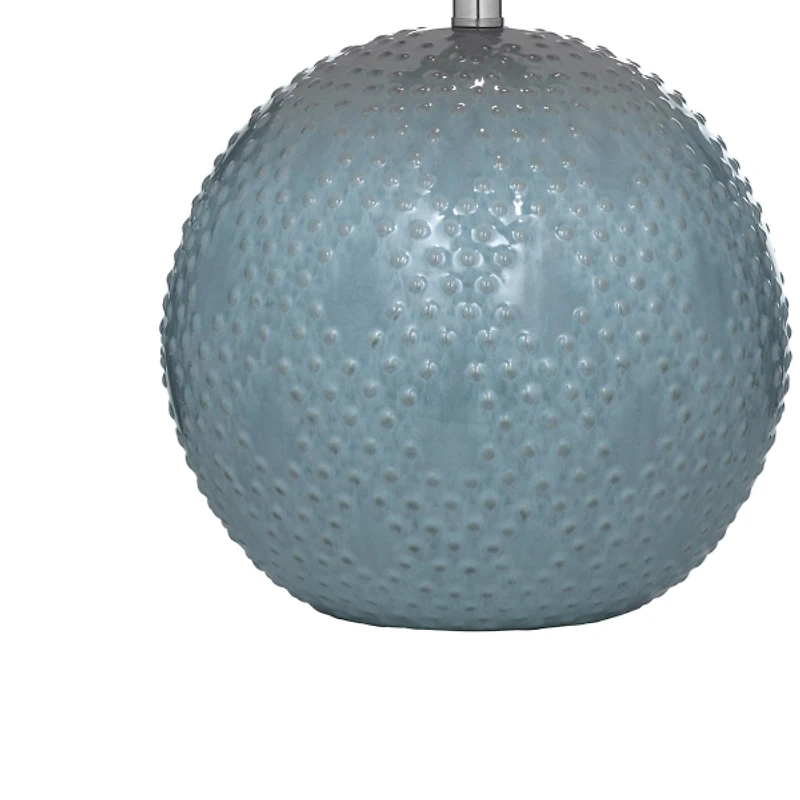 Blue Beaded Globe Table Lamp