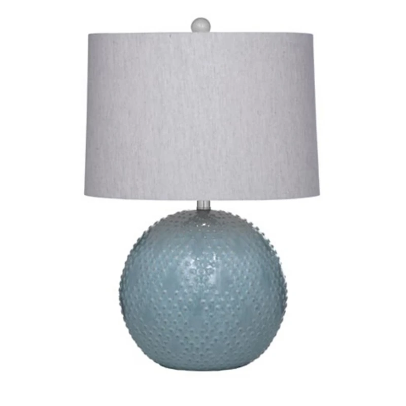 Blue Beaded Globe Table Lamp