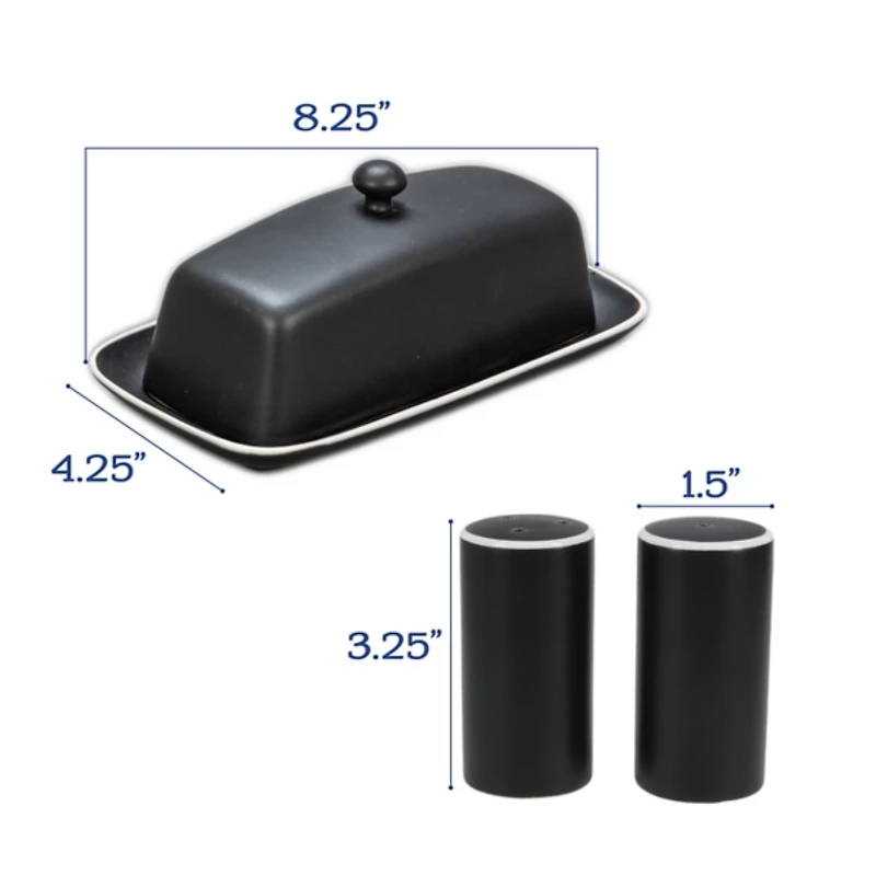 Onyx Stoneware 7-pc. Kitchen Accessories Set