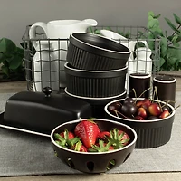 Onyx Stoneware 7-pc. Kitchen Accessories Set