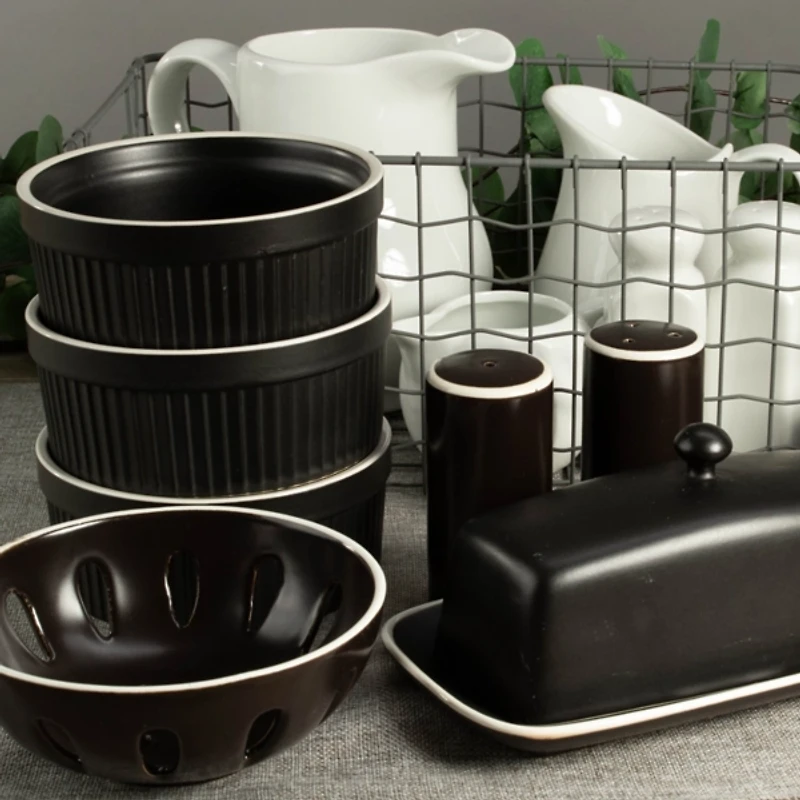 Onyx Stoneware 7-pc. Kitchen Accessories Set
