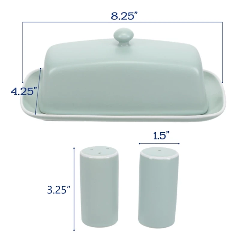 Sage Stoneware 7-pc. Kitchen Accessories Set