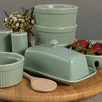 Sage Stoneware 7-pc. Kitchen Accessories Set