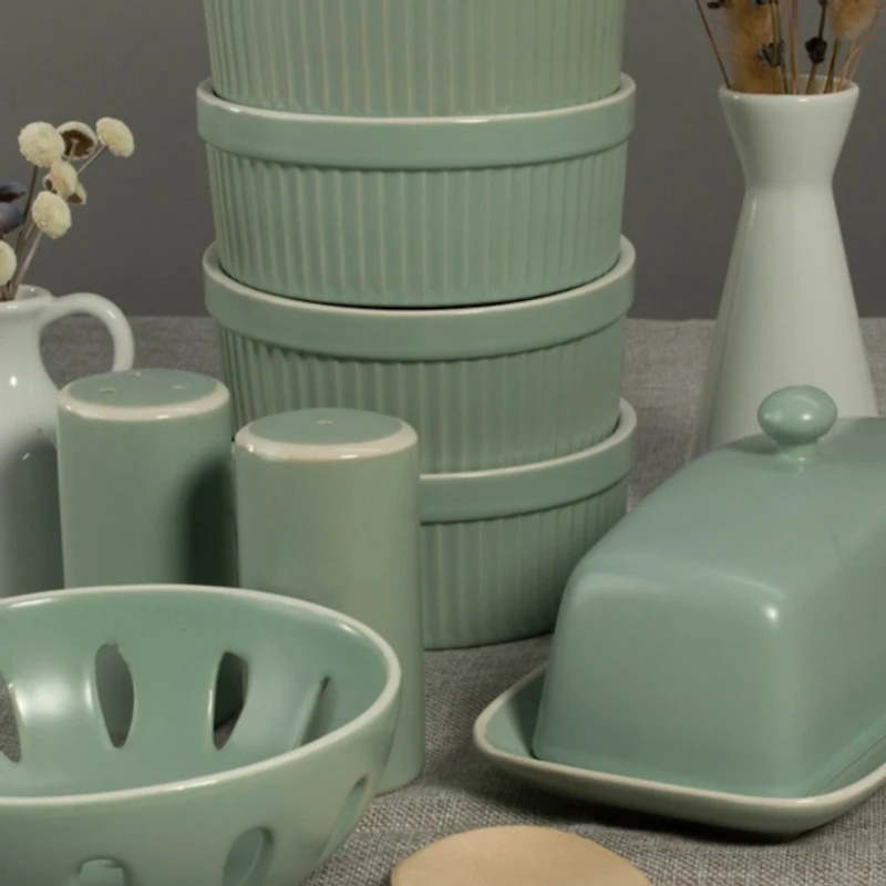 Sage Stoneware 7-pc. Kitchen Accessories Set