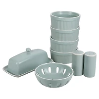 Sage Stoneware 7-pc. Kitchen Accessories Set