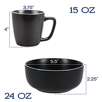 Onyx Eliza -pc. Dinnerware Set