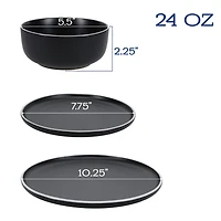Onyx Eliza 12-pc. Dinnerware Set