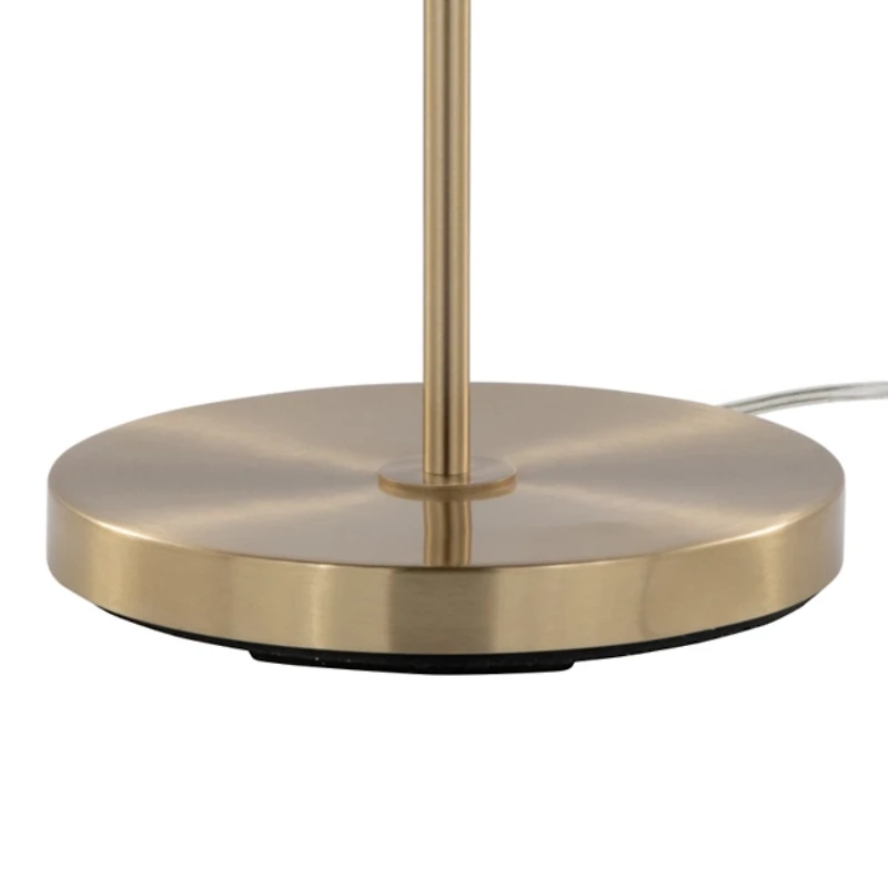 Gold Arch Metro Glass Globe Floor Lamp