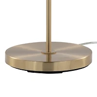 Gold Arch Metro Glass Globe Floor Lamp