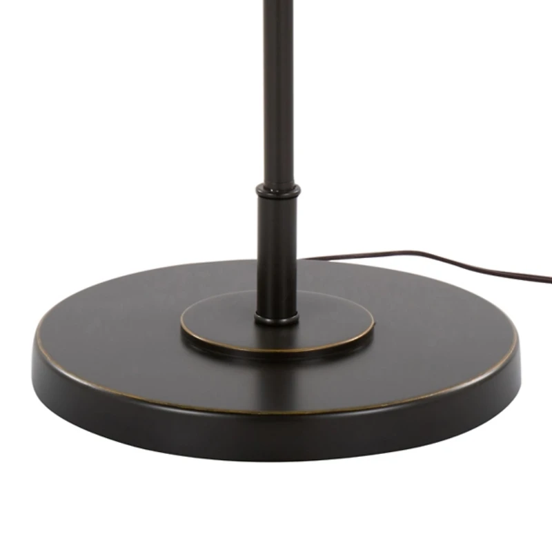Bronze Metal Puck Floor Lamp