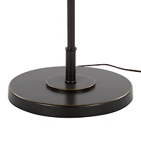 Bronze Metal Puck Floor Lamp