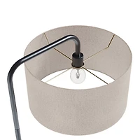 Bronze Metal Puck Floor Lamp