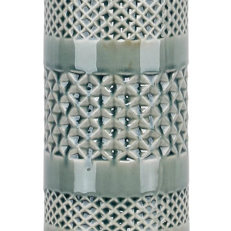 Sage Green Geometric Table Lamps, Set of 2