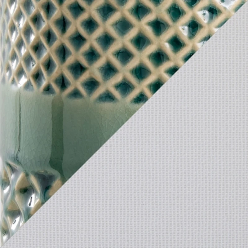 Sage Green Geometric Table Lamps, Set of 2