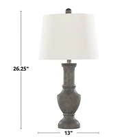 Dark Gray Chateau Table Lamps, Set of 2