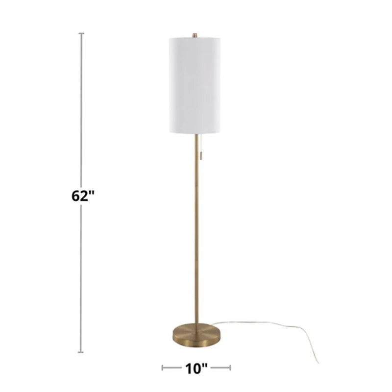 Slim Gold Modern Floor Lamp