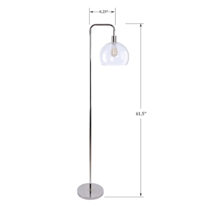 Silver Metro Floor Lamp