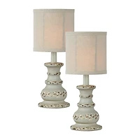 Woodlawn Blue Betty Mini Table Lamps, Set of 2