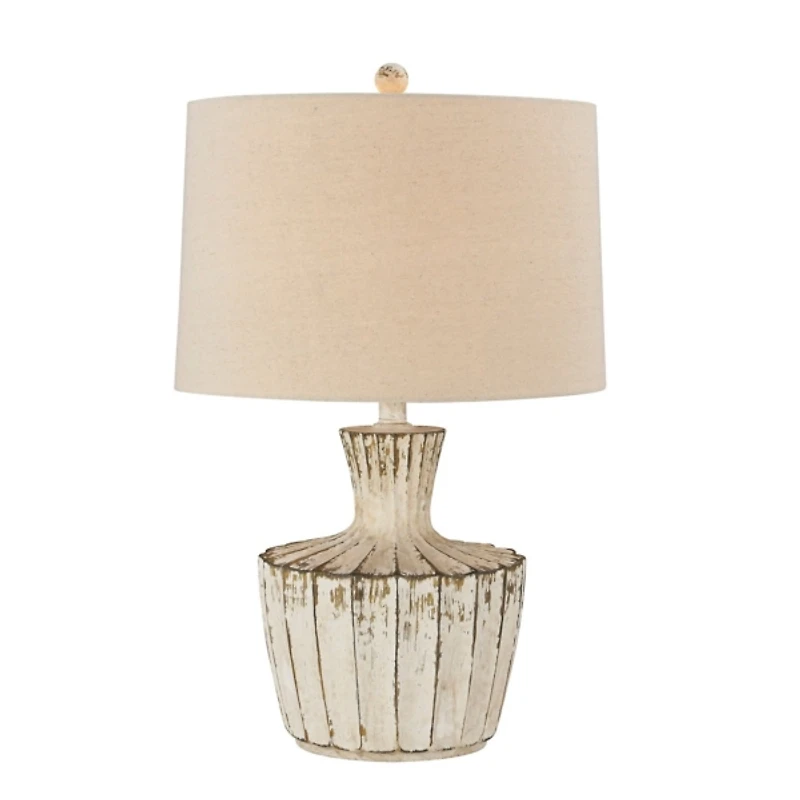 Distressed Cream Jada Table Lamp