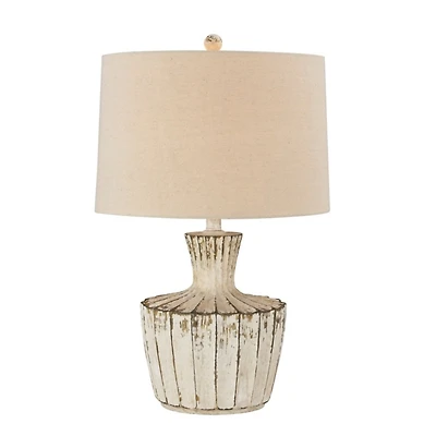 Distressed Cream Jada Table Lamp