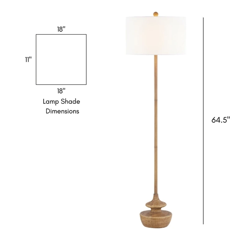 Natural Contemporary Floor Lamp