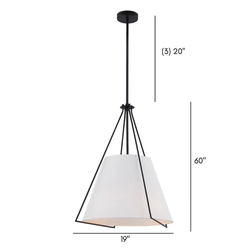 Black Metal Madeline Pendant Light