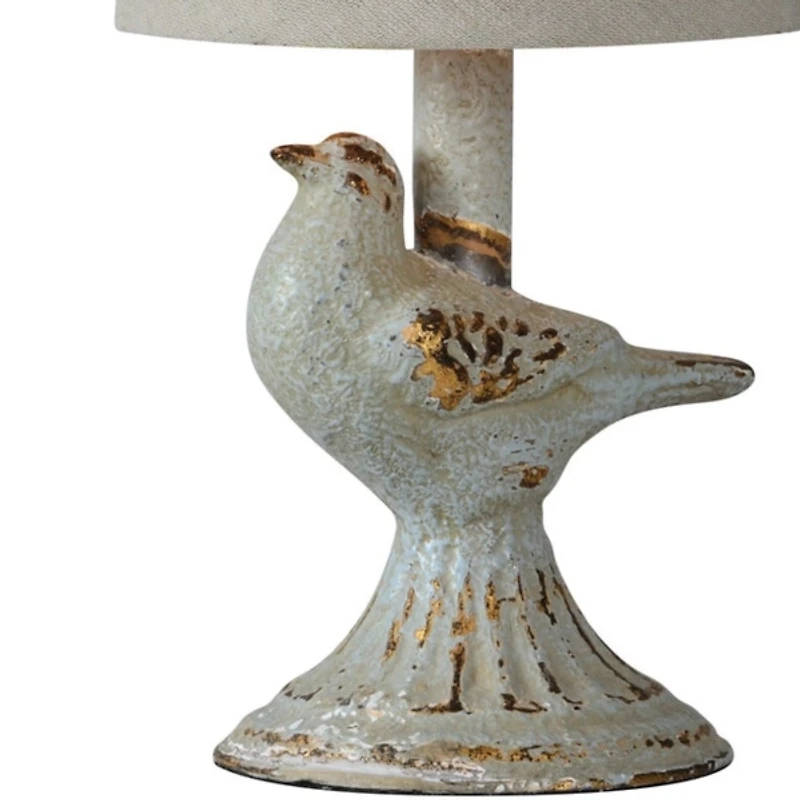 Light Gray June Bird Mini Table Lamps, Set of 2