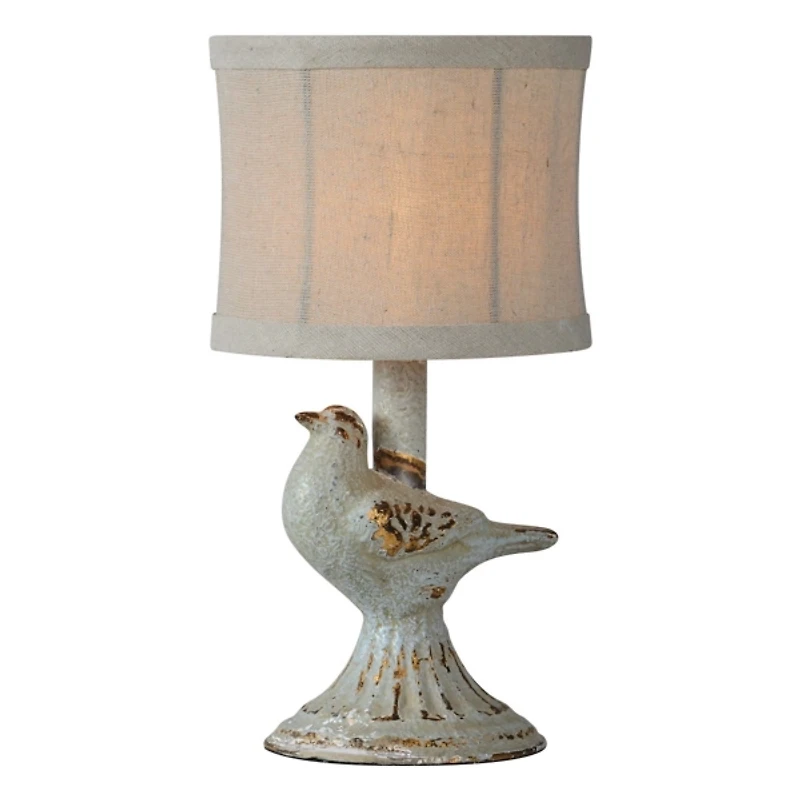 Light Gray June Bird Mini Table Lamps, Set of 2