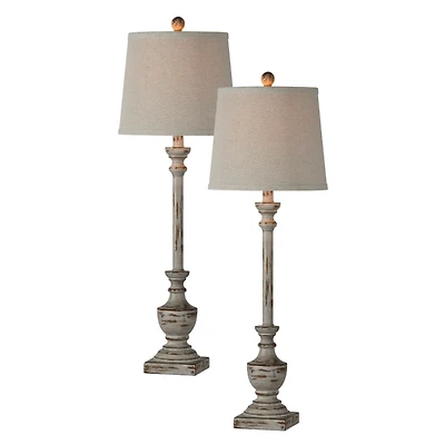 Gray Joelle Buffet Lamps, Set of 2
