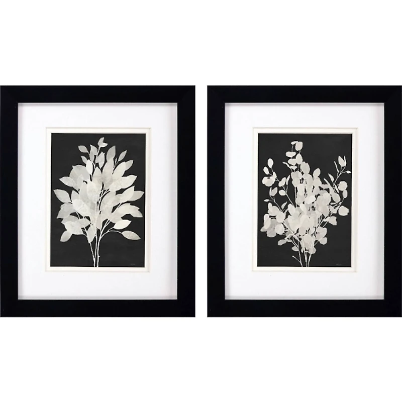 Misty Branches Framed Art Prints, Set of 2