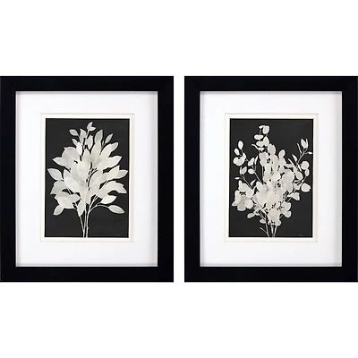 Misty Branches Framed Art Prints, Set of 2