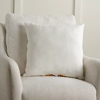 Golden Retriever with Santa Hat Christmas Pillow