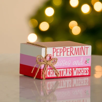 Candy Cane Christmas Bookstack