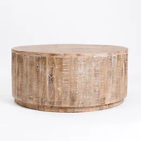 Sawmark Round Drum Coffee Table