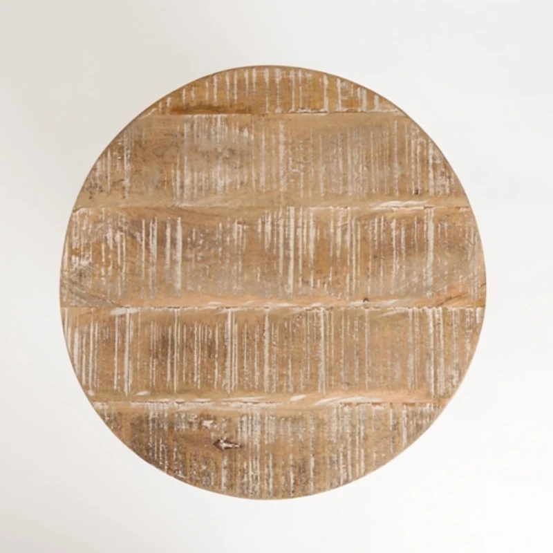 Sawmark Round Drum Accent Table