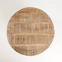 Sawmark Round Drum Accent Table