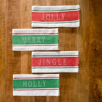 Christmas Sentiment Kitchen Towels, Set of 4