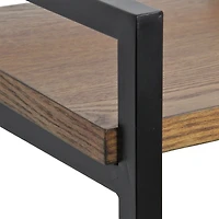 4-Tier Black Metal Frame Shelf