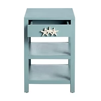 Turquoise Starfish Accent Table