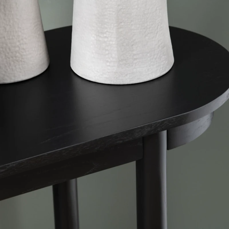 Black Beaded Murphy Accent Table