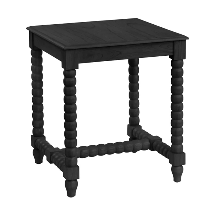 Black Beaded Murphy Accent Table