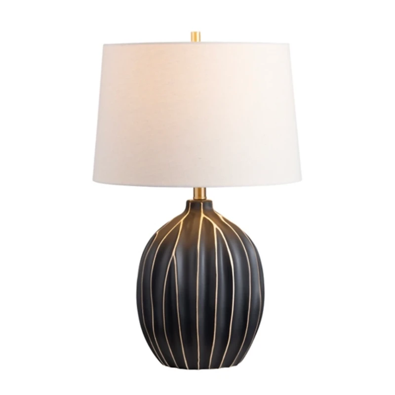 Black Ridge Ceramic Table Lamp