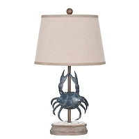 Blue Crab Table Lamp